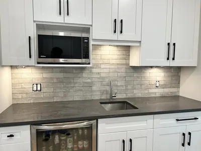 Brick Pattern Backsplash 3
