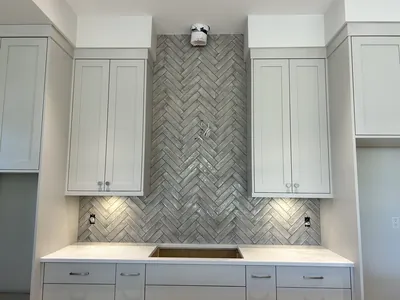Herringbone Backsplash 2