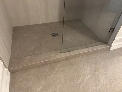 Melissa's Custom Alternating Pattern Tile Shower 3