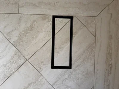 Flush-set floor vent tiled Installation